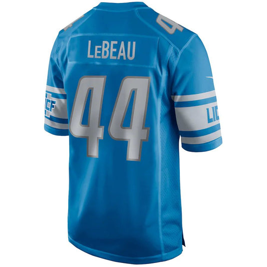 Detroit Lions #44 Dick LeBeau  Blue Game Retired Player Jersey Stitched American Football Jerseys