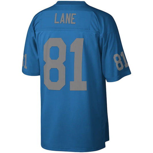 Detroit Lions #81 Dick ''Night Train'' Lane Mitchell & Ness Blue Legacy Replica Jersey Stitched American Football Jerseys