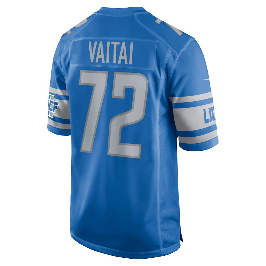 Detroit Lions #72 Halapoulivaati Vaitai Blue Game Jersey Stitched American Football Jerseys