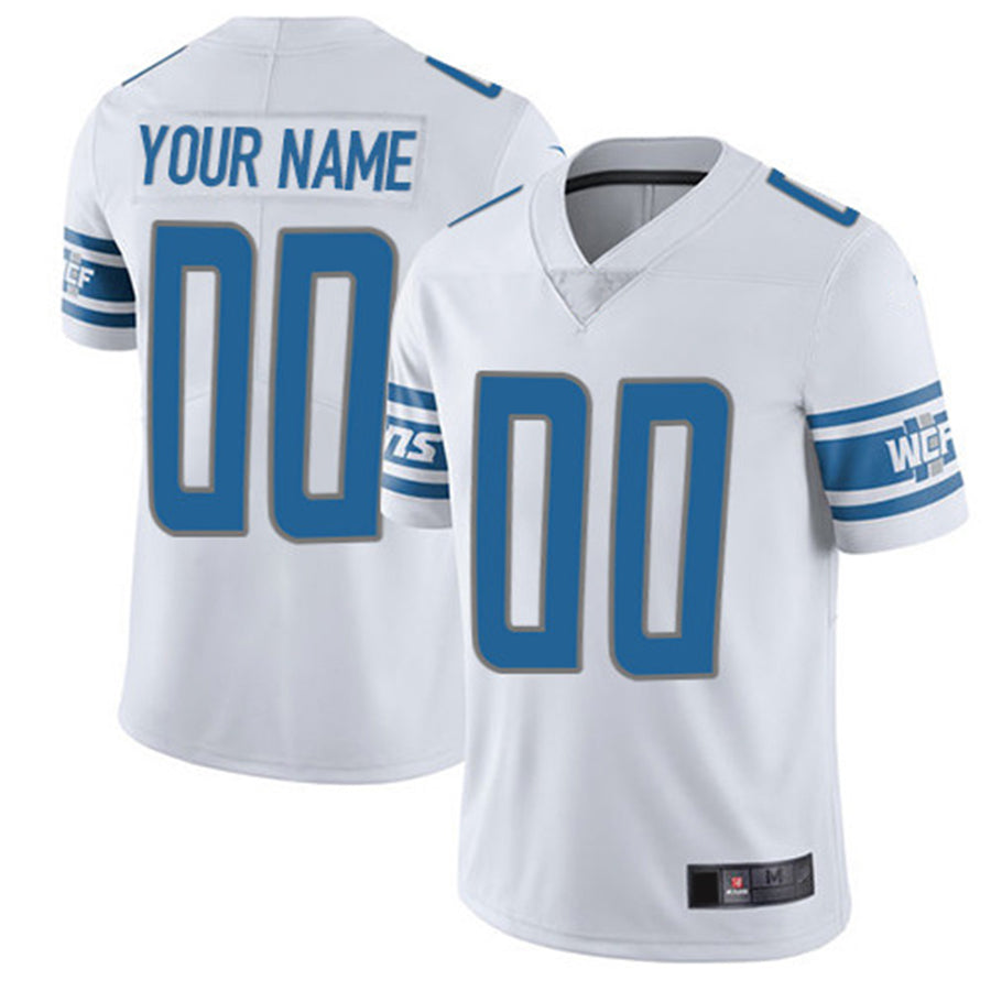 Custom Detroit Lions White Vapor Untouchable Player Limited Jersey Stitched American Football Jerseys