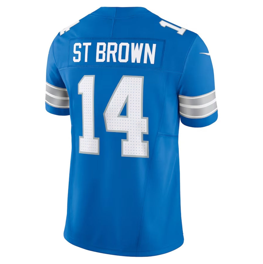 Detroit Lions #14 Amon-Ra St. Brown Vapor F.U.S.E. Limited Jersey - Blue American Football Jerseys