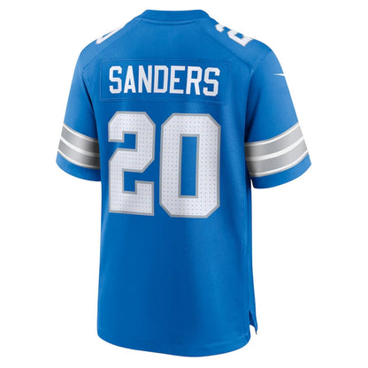 Detroit Lions #20 Barry Sanders Retired Player Game Jersey - Blue American Football Jerseys