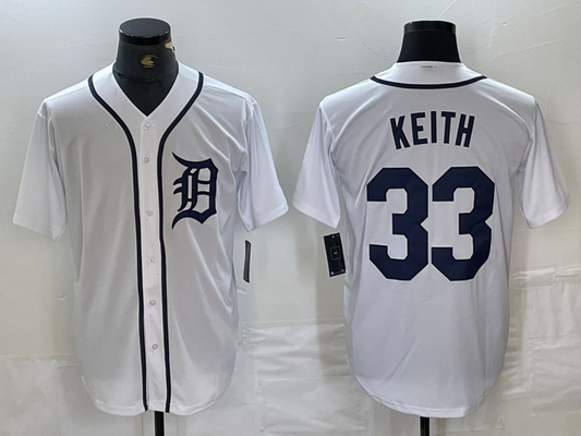 Detroit Tigers #33 Colt Keith White Cool Base Stitched Baseball Jerseys