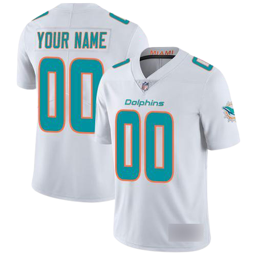 Miami Dolphins Away White Team Jersey