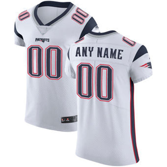 Custom New England Patriots White Vapor Untouchable Custom Elite Jersey Stitched American Football Jerseys