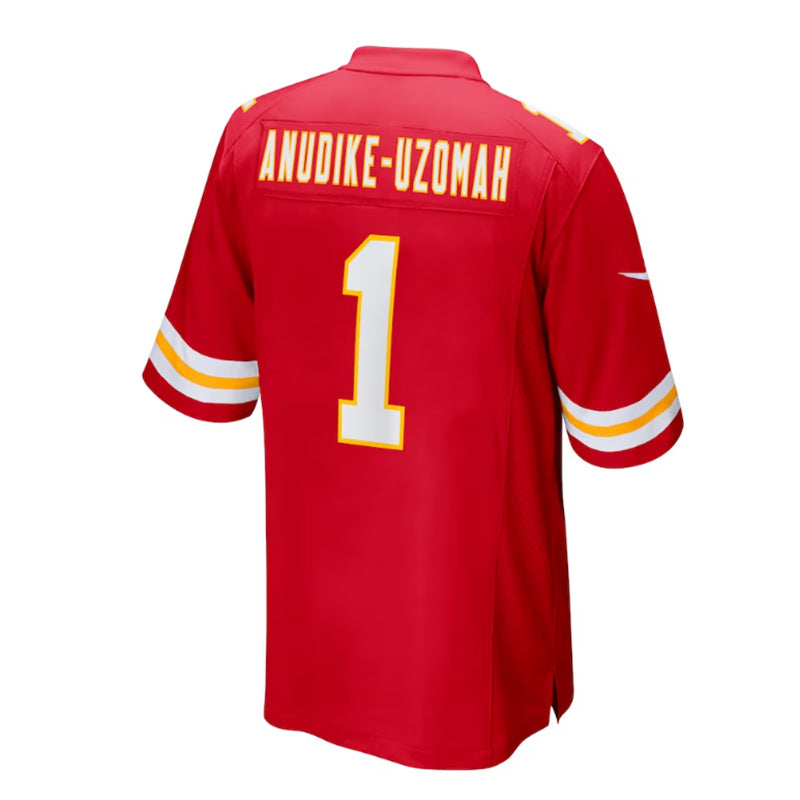 Kansas CityChiefs #1 Felix Anudike-Uzomah 2023 Draft First Round Pick Game Jersey - Red Stitched American Football Jerseys