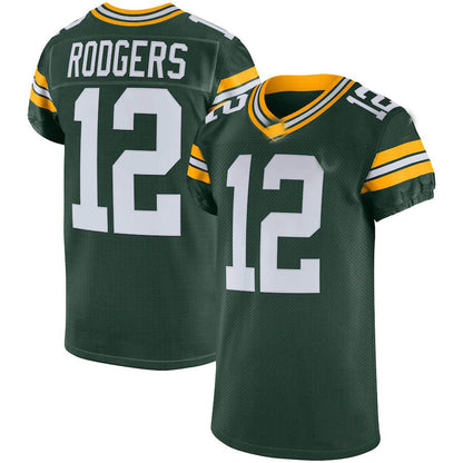 Green Bay PackersPackers #12 Aaron Rodgers Green Vapor Elite Jersey Stitched American Football Jerseys