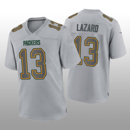 Green Bay PackersPackers #13 Allen Lazard Gray Atmosphere Game Jersey Stitched American Football Jerseys