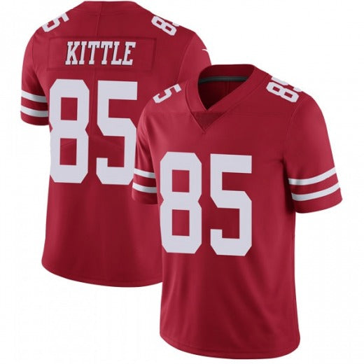 Football Jerseys  San Francisco 49ers George Kittle  Jersey Red Stitched Name And Number 85