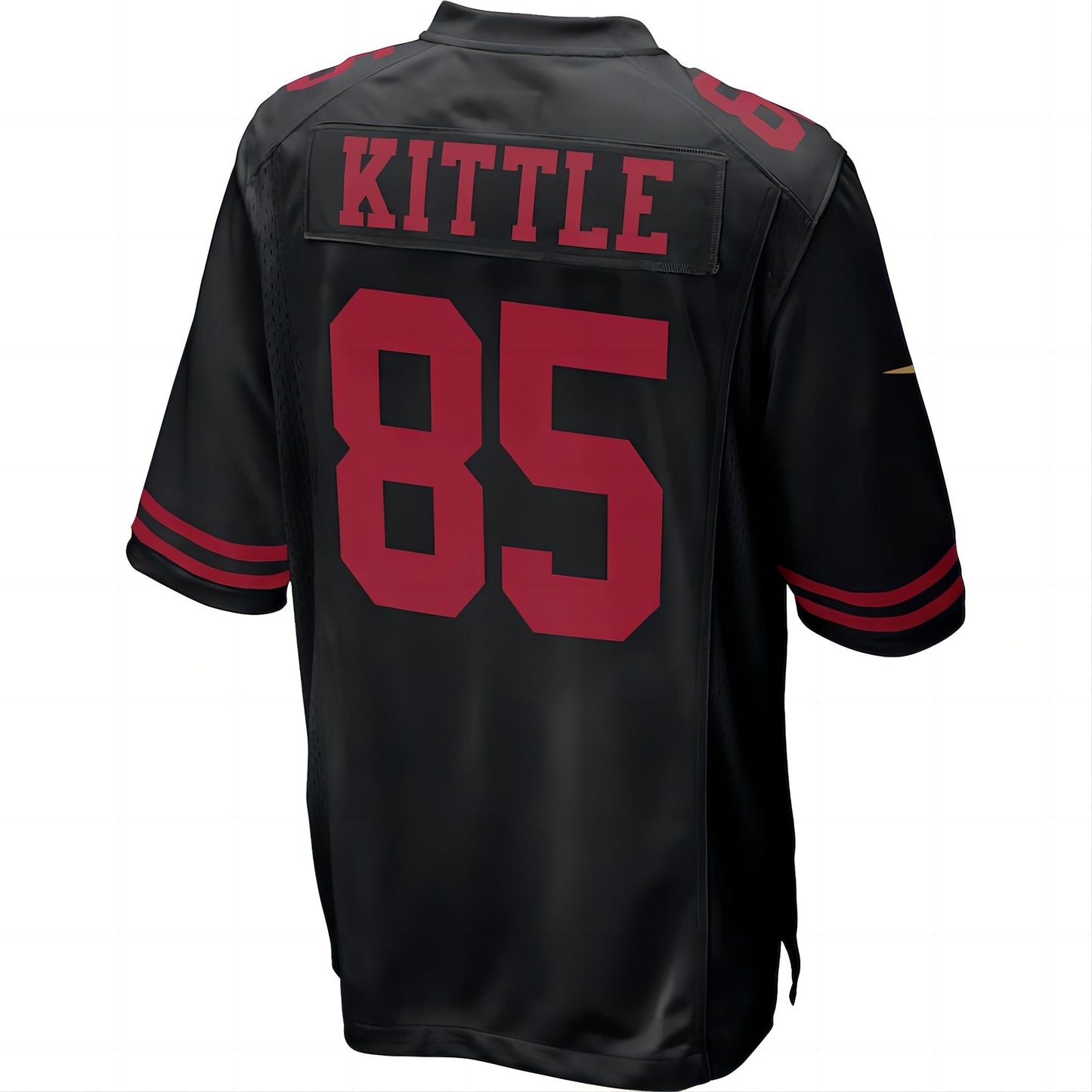 San Francisco 49ers  # 85 George Kittle New Fashion Game Jersey Black Stitched American Football Jerseys 2023