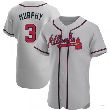 Atlanta Braves #3 Dale Murphy Gray Road Jersey Stitches Baseball Jerseys