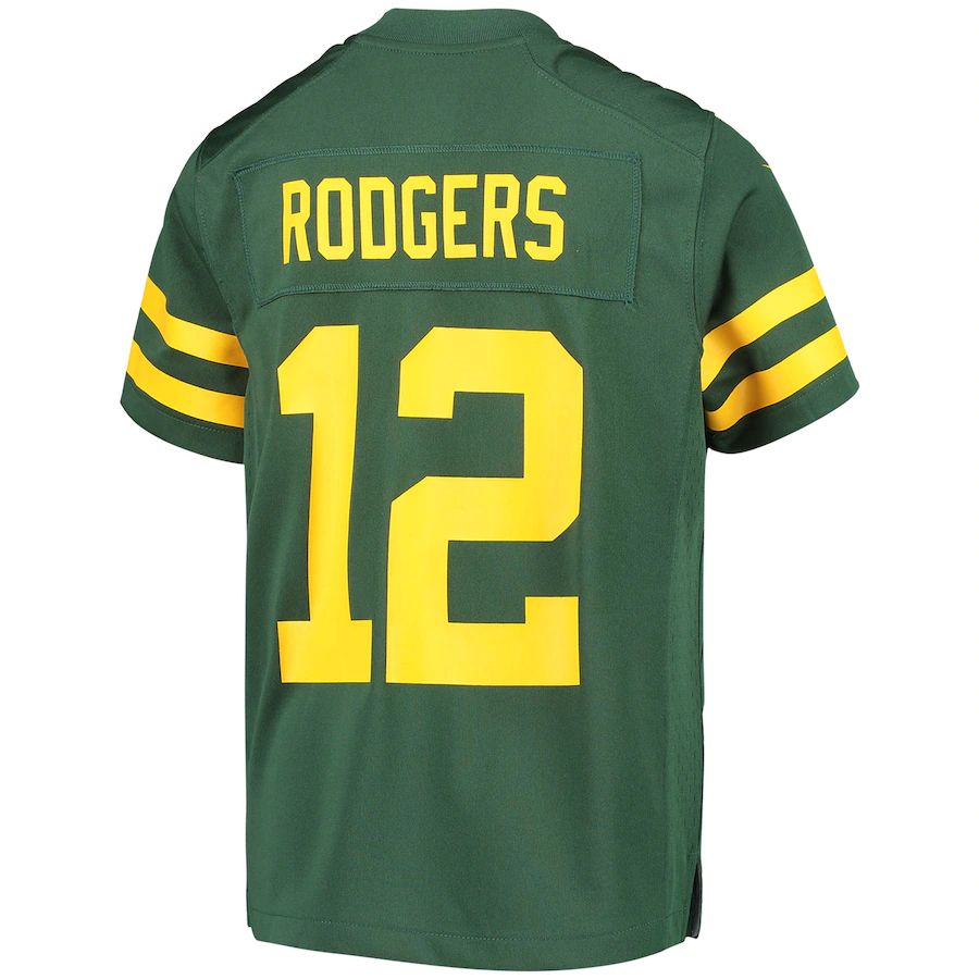 Green Bay PackersPackers #12 Aaron Rodgers Green Alternate Game Player Jersey Stitched American Football Jerseys