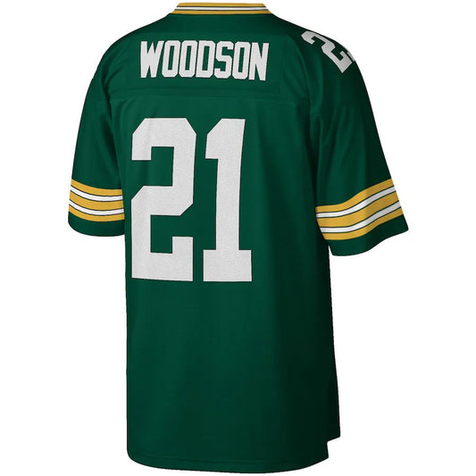 Green Bay PackersPackers #21 Charles Woodson Mitchell & Ness Green 2010 Legacy Replica Jersey Stitched American Football Jerseys