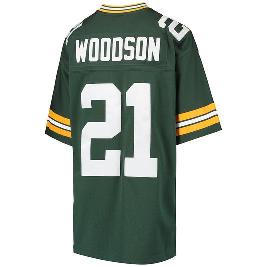 Green Bay PackersPackers #21 Charles Woodson Mitchell & Ness Green Retired Player Legacy Jersey Stitched American Football Jerseys