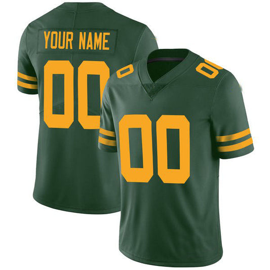 Custom Green Bay PackersPackers Green Stitched  Vapor Limited Football Jersey