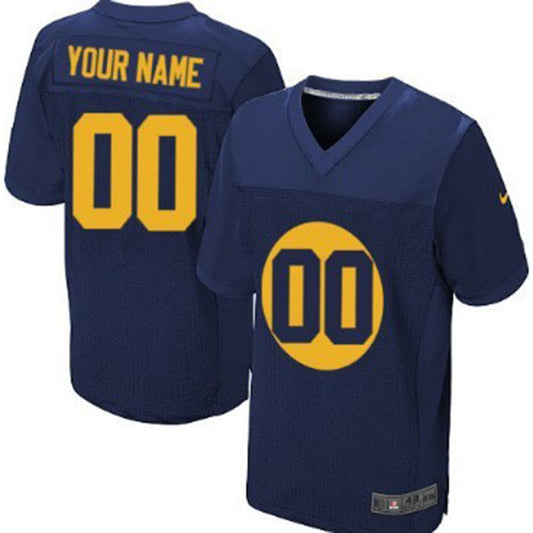 Custom Green Bay PackersPackers Navy Blue Elite Jersey Stitched American Football Jerseys