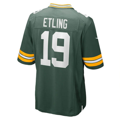 Green Bay PackersPackers #19 Danny Etling Green Game Player Jersey Stitched American Football Jerseys