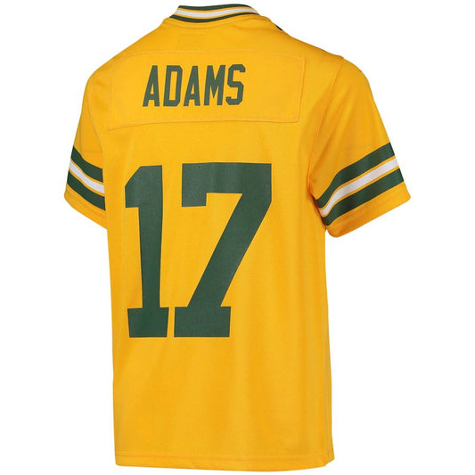 Green Bay PackersPackers #17 Davante Adams  Gold Inverted Team Game Jersey Stitched American Football Jerseys