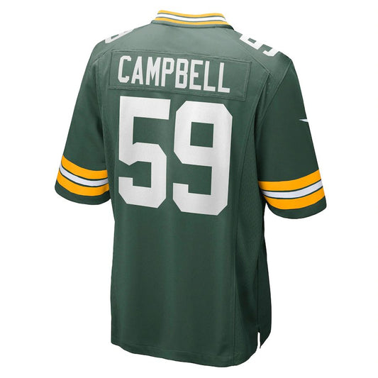 Green Bay PackersPackers #59 De'Vondre Campbell Green Game Jersey Stitched American Football Jerseys