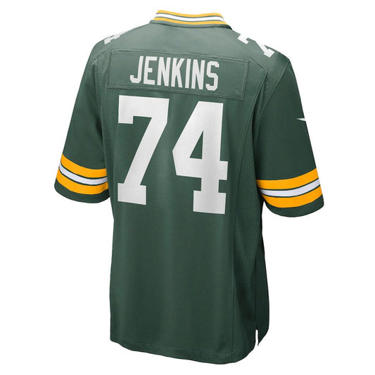 Green Bay PackersPackers #74 Elgton Jenkins Green Game Jersey Stitched American Football Jerseys