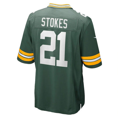 Green Bay PackersPackers #21 Eric Stokes Green Player Game Jersey Stitched American Football Jerseys