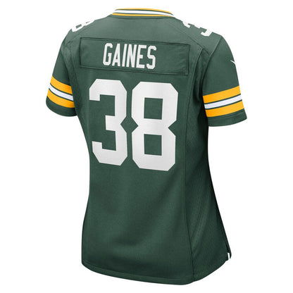 Green Bay PackersPackers #38 Innis Gaines Green Game Jersey Stitched American Football Jerseys