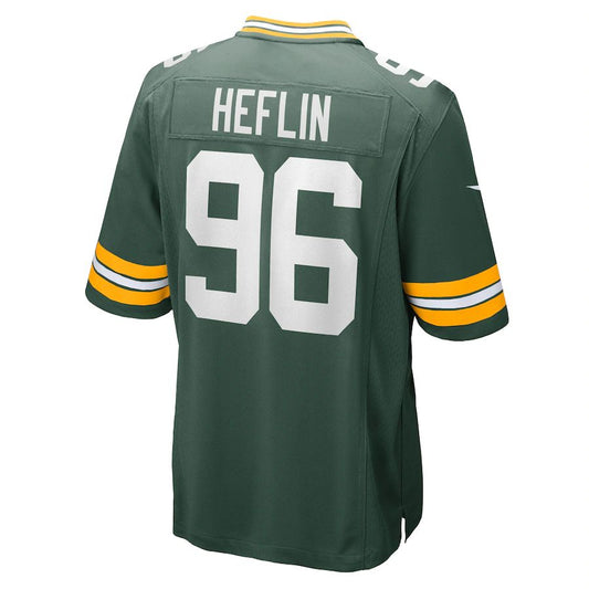 Green Bay PackersPackers #96 Jack Heflin Green Game Player Jersey Stitched American Football Jerseys