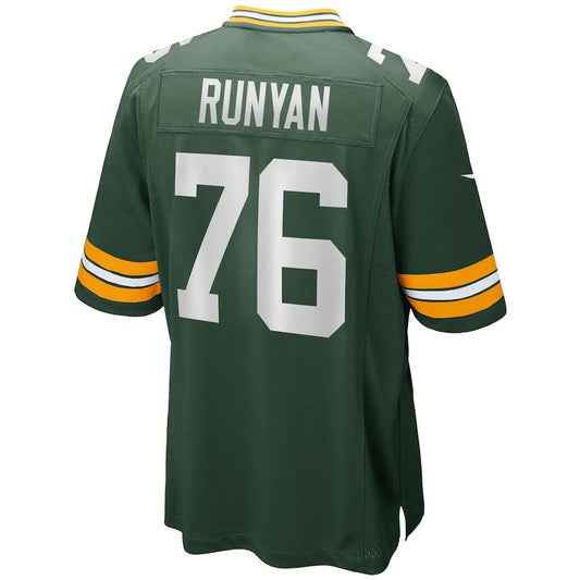 Green Bay PackersPackers #76 Jon Runyan Green Player Game Jersey Stitched American Football Jerseys