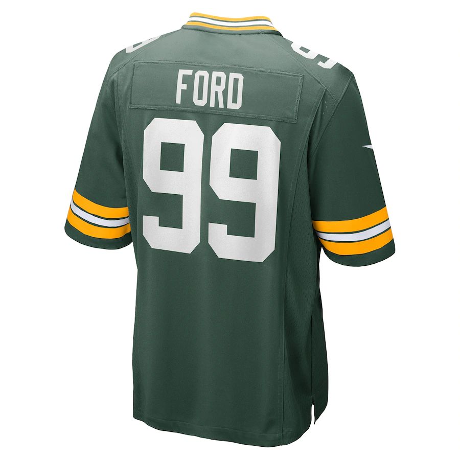 Green Bay PackersPackers #99 Jonathan Ford Green Game Player Jersey Stitched American Football Jerseys