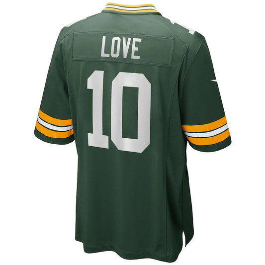 Green Bay PackersPackers #10 Jordan Love Green Game Jersey Stitched American Football Jerseys