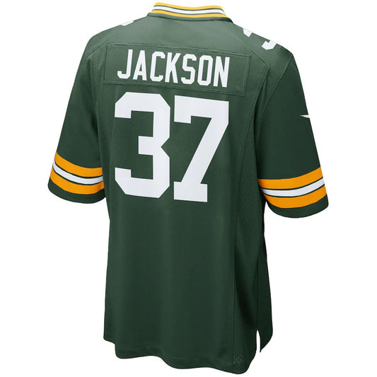 Green Bay PackersPackers #37 Josh Jackson Green Game Player Jersey Stitched American Football Jerseys