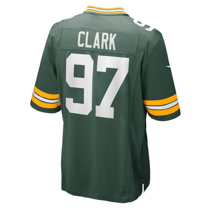 Green Bay PackersPackers #97 Kenny Clark Green Game Jersey Stitched American Football Jerseys