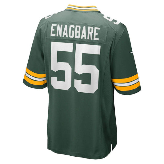 Green Bay PackersPackers #55 Kingsley Enagbare Green Game Player Jersey Stitched American Football Jerseys