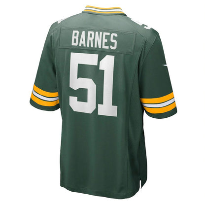 Green Bay PackersPackers #51 Krys Barnes Green Game Player Jersey Stitched American Football Jerseys