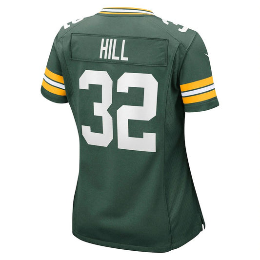 Green Bay PackersPackers #32 Kylin Hill Green Game Jersey Stitched American Football Jerseys