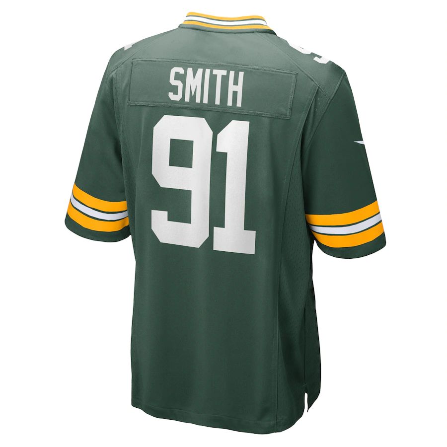 Green Bay PackersPackers #91 Preston Smith Green Game Team Jersey Stitched American Football Jerseys