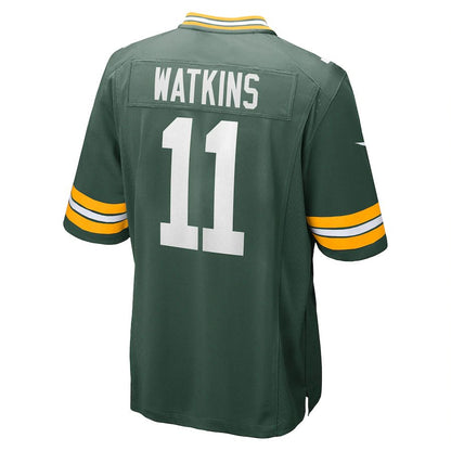 Green Bay PackersPackers #11 Sammy Watkins Green Game Player Jersey Stitched American Football Jerseys