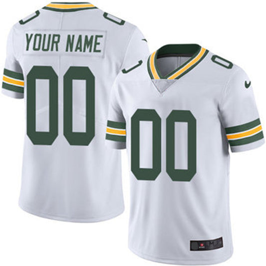 Custom Green Bay PackersPackers White Vapor Untouchable Player Limited Jersey Stitched American Football Jerseys