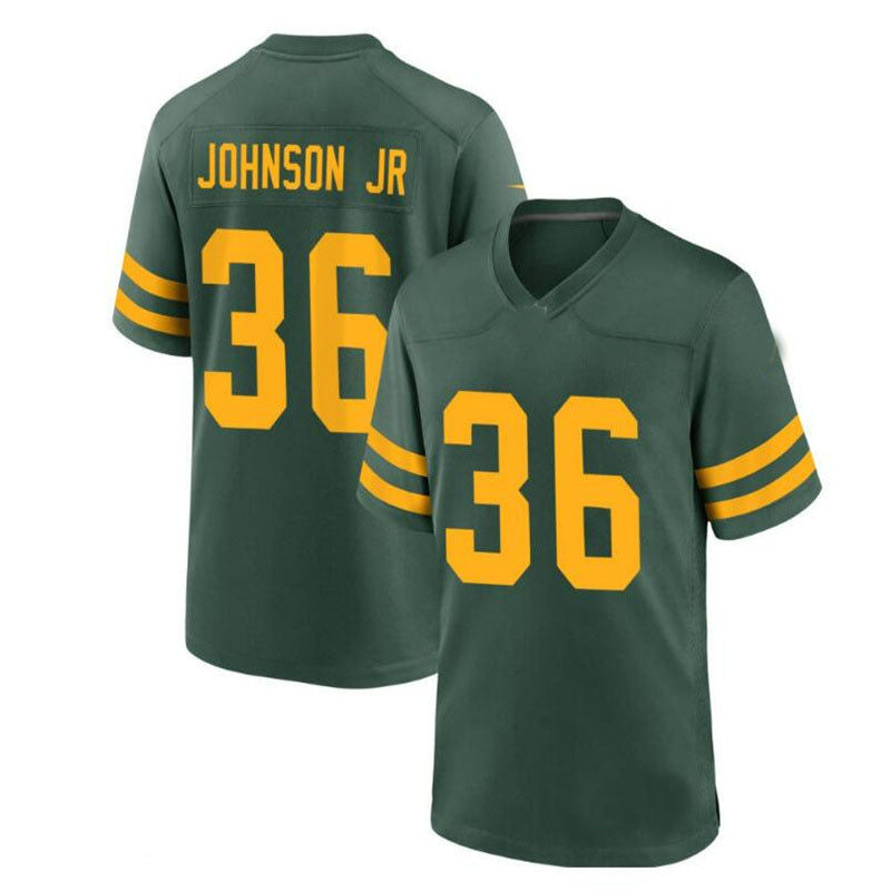 Green Bay PackersPackers #36 Anthony Johnson Alternate Jersey - Green Stitched American Football Jerseys