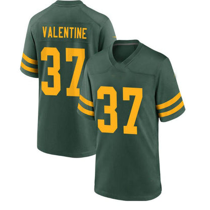 Green Bay PackersPackers #37 Carrington Valentine Alternate Jersey - Green Stitched American Football Jerseys