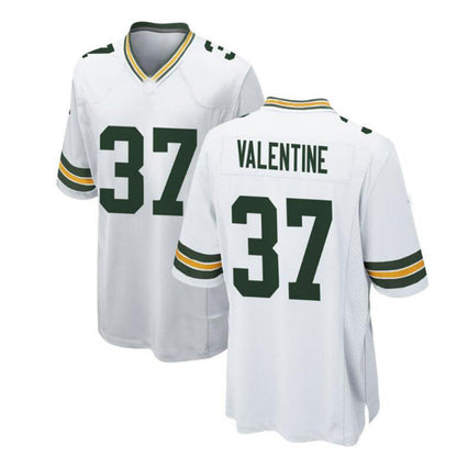 Green Bay PackersPackers #37 Carrington Valentine Game Jersey - White Stitched American Football Jerseys