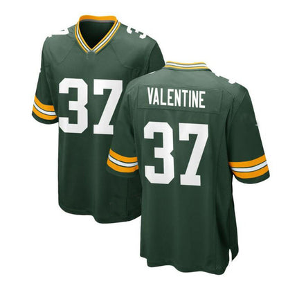 Green Bay PackersPackers #37 Carrington Valentine Team Game Jersey - Green Stitched American Football Jerseys