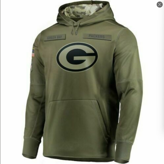 Green Bay PackersPackers 2024 Salute To Service Club Pullover Hoodie Cheap sale Birthday and Christmas gifts Stitched American Football Jerseys