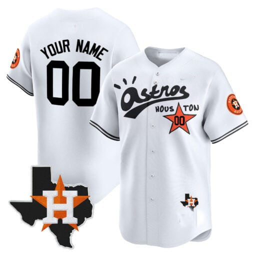 Custom Houston Astros Cactus Jack Style Vapor Premier Limited – All Stitched Baseball Jersey