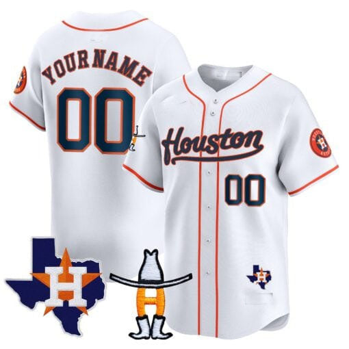 Custom Houston Astros Rodeo Patch Vapor Premier Limited – All Stitched Baseball Jersey