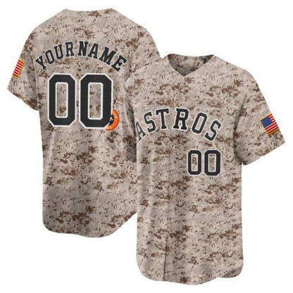 Custom Houston Astros USMC Alternate Vapor Premier Limited – All Stitched Baseball Jersey