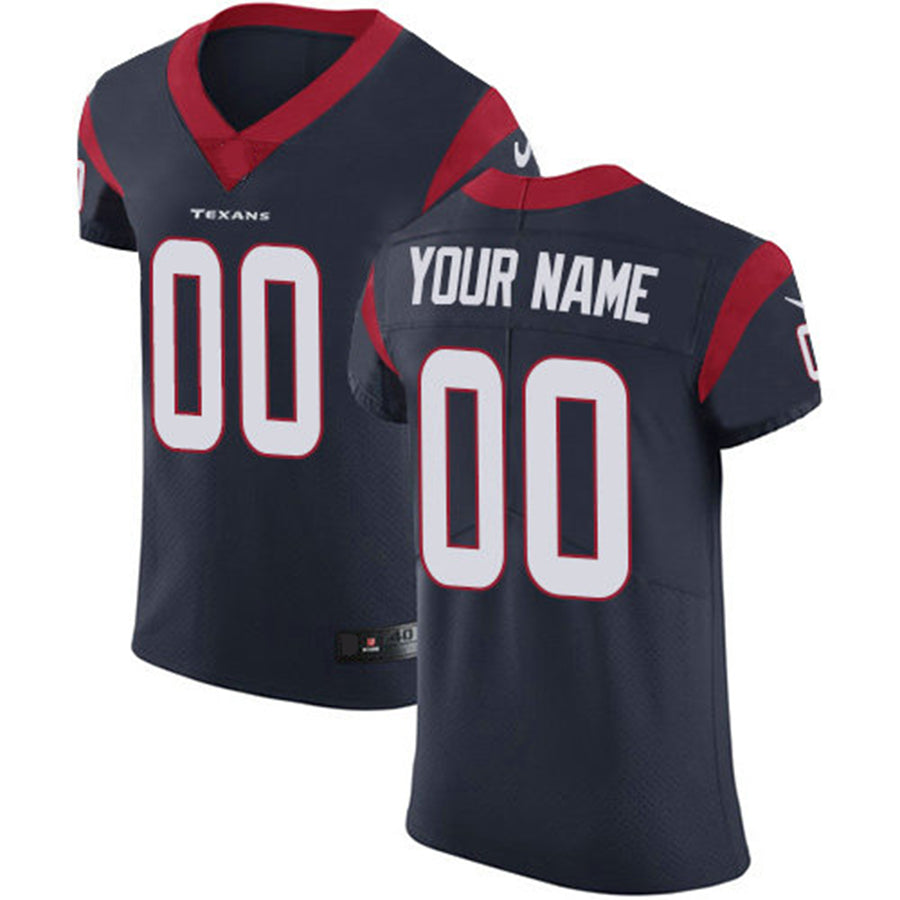 Custom H.Texans Navy Blue Team Color Vapor Untouchable Custom Elite Jersey Stitched American Football Jerseys