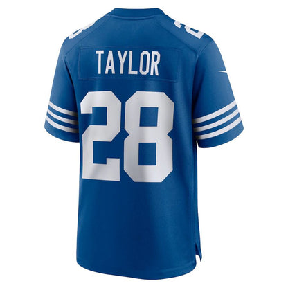 IN.Colts #28 Jonathan Taylor  Royal Alternate Game Jersey Stitched American Football Jerseys