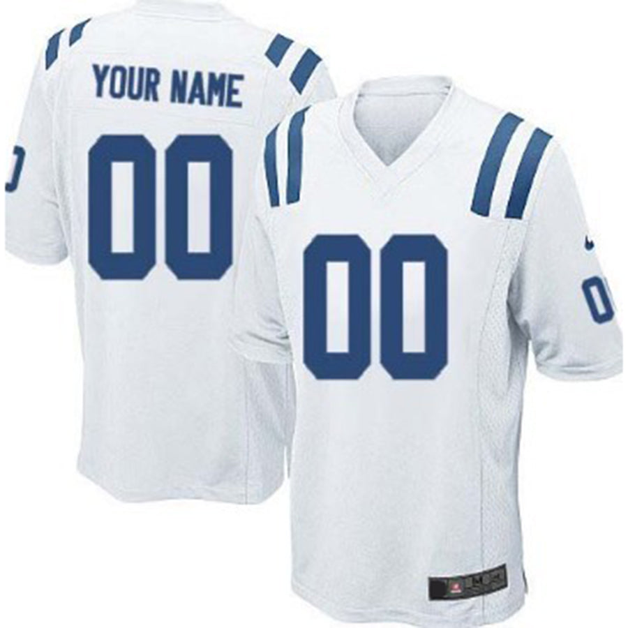 Custom IN.Colts White Limited Jersey Stitched American Football Jerseys