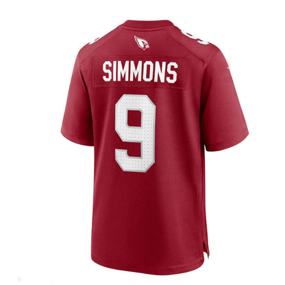 Arizona Cardinal #9 Isaiah Simmons Game Player Jersey - Cardinal Stitched American Football Jerseys